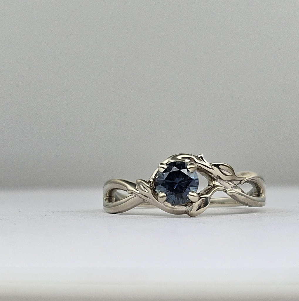 Nature inspired engagement ring supplied by Spencer and Kuehn