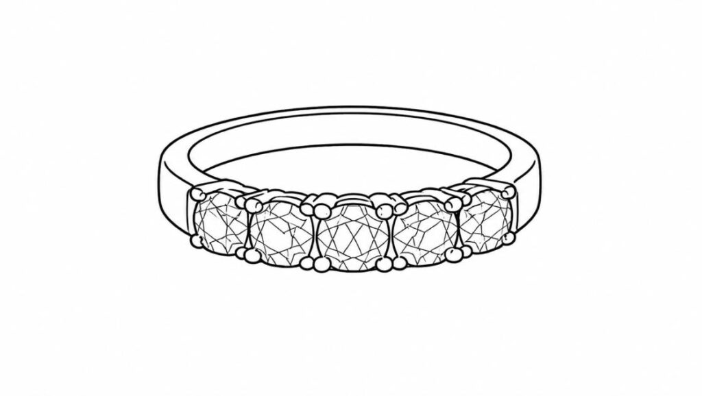 Anniversary wedding band