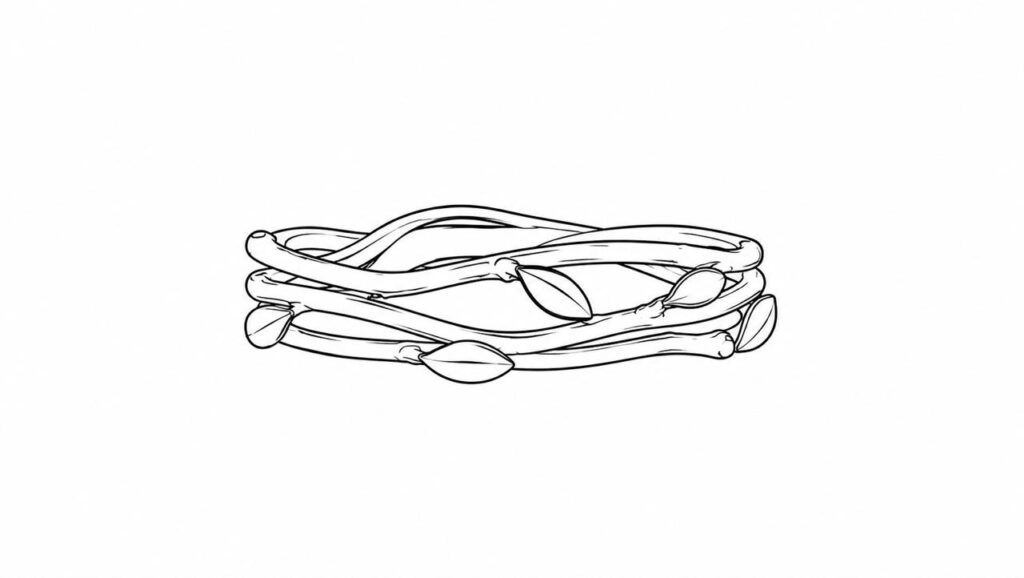 Freeform wedding band drawing