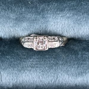 Double Row Engagement Ring